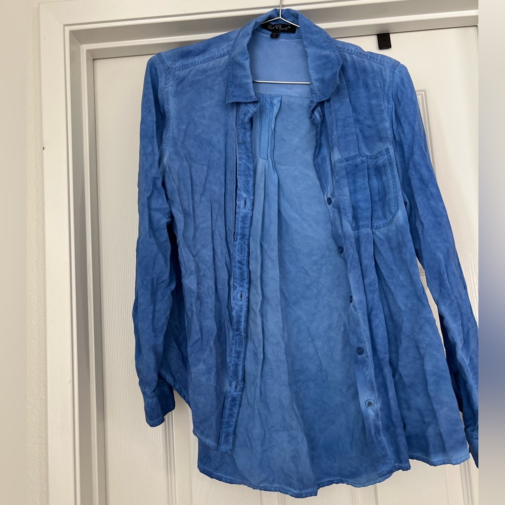 Blue button up shirt